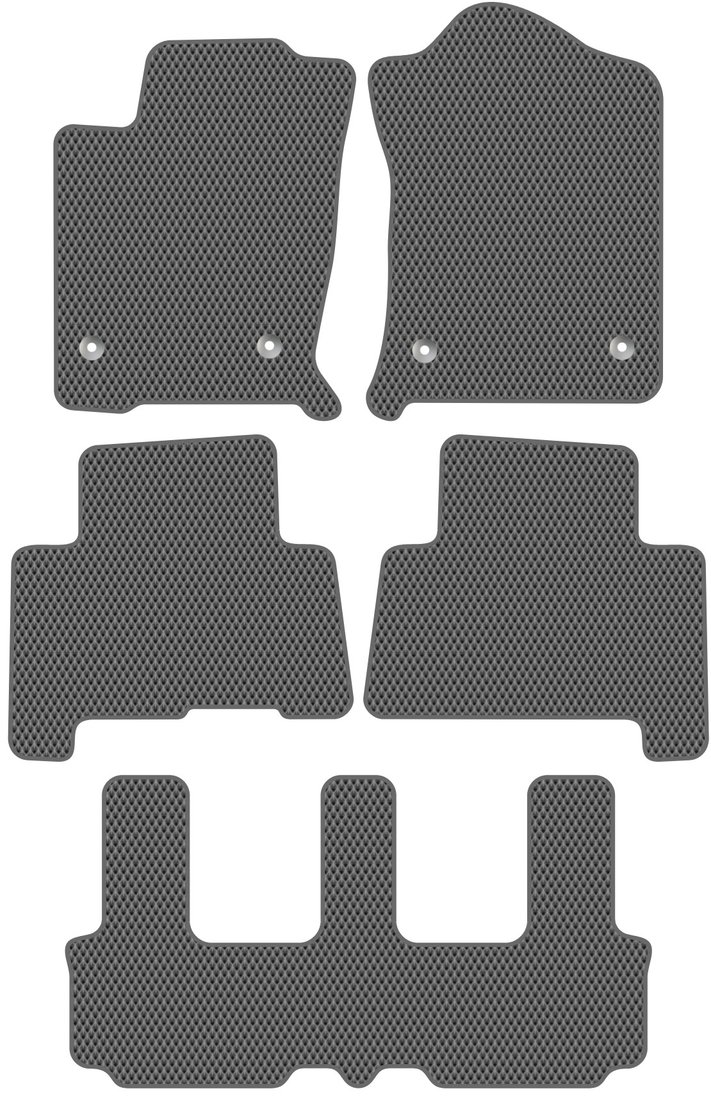 

Комплект ковриков для авто Alicosta Haval H9 (suv 7 мест) 2015 - Н.В. +3 ряд (серый, ромб)