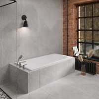 Ванна Lauter Brio 160 21S1600 + сифон 21Y31000 (с ножками, с шумоизоляцией)