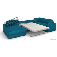 П-образный диван Rivalli Дискавери + оттоманка правая + угловая секция + кресло секц. (Bravo Grey)