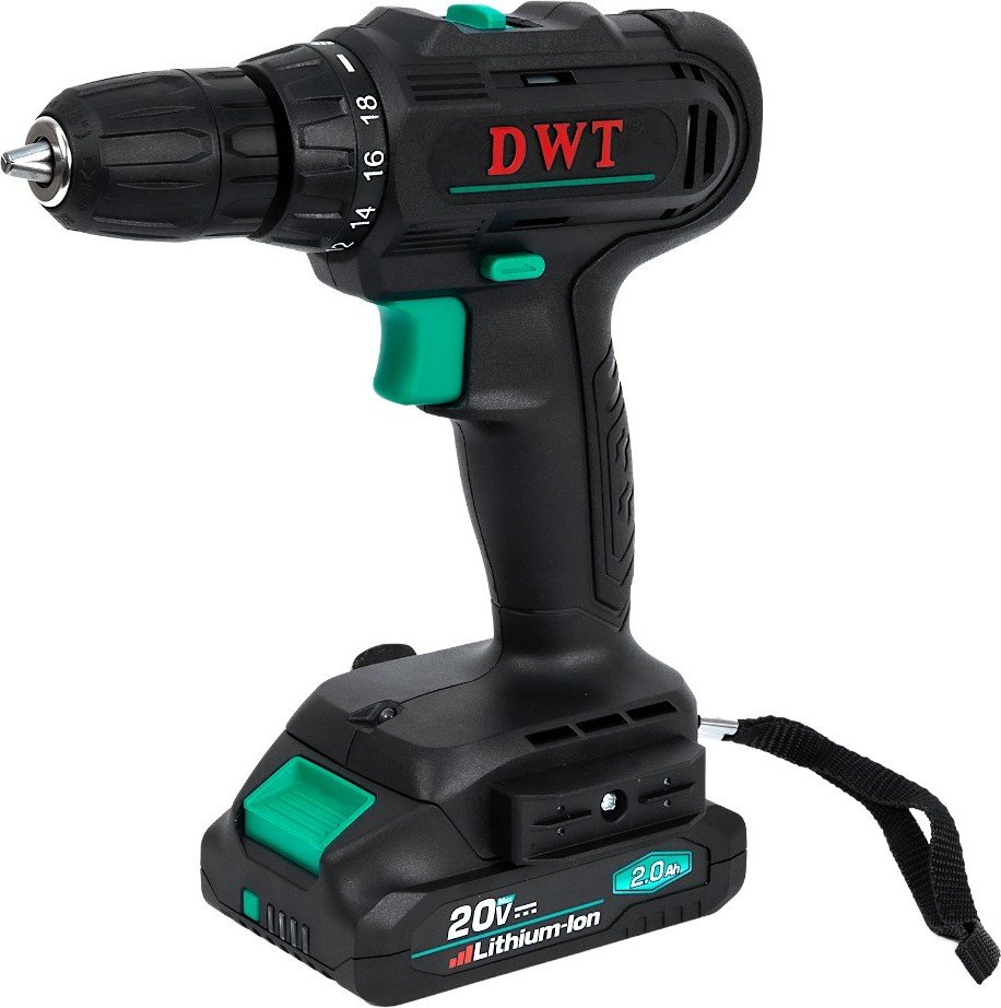 

Дрель-шуруповерт DWT ABSP-20 NF-2 BMC (с 2-мя АКБ, кейс)