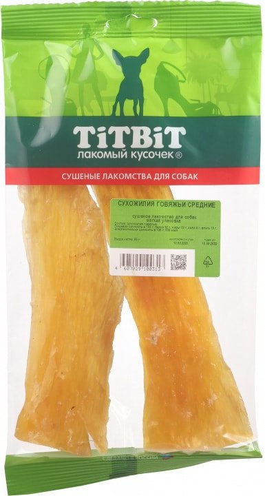 

Лакомство для собак TiTBiT Сухожилия говяжьи средние 95 г