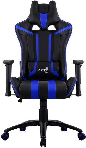 Игровое (геймерское) кресло AeroCool AC120 AIR (черный/синий)