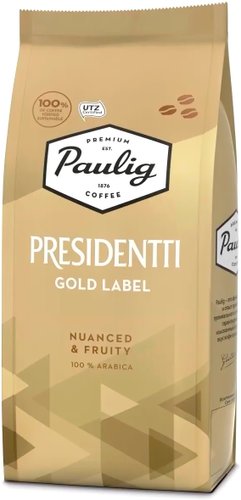 Кофе Paulig Presidentti Gold Label зерновой 1 кг
