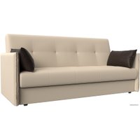 Диван Лига диванов Лига-018 117884 (экокожа бежевый/подушки коричневый)