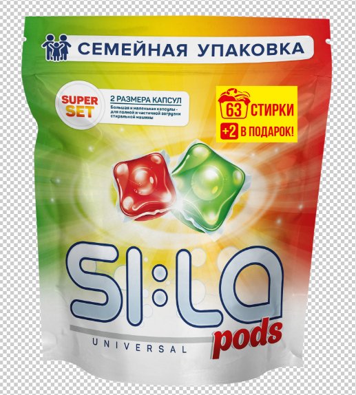 

Капсулы для стирки Sila Universal Pods Set Family Pack (65 шт)