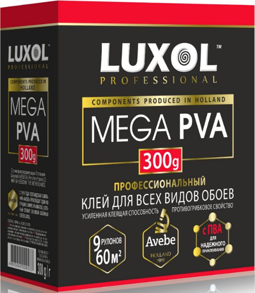 

Клей для обоев Luxol Professional Mega PVA (300 г)