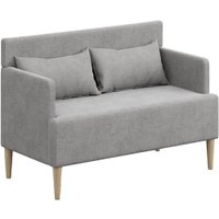 Диван Mio Tesoro Киус с подушками (микровелюр/серый №17)