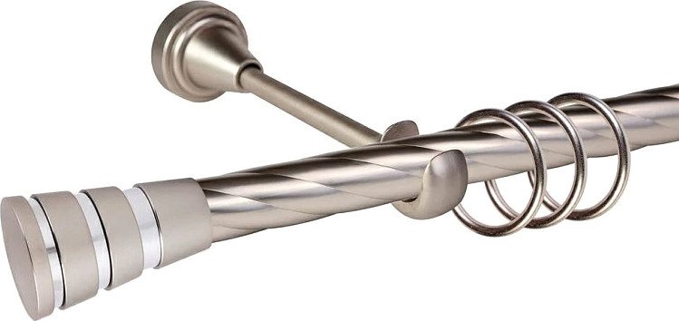 

Карниз для штор АС ФОРОС Grace D19К + наконечники Пегас (3м, сатин/хром)