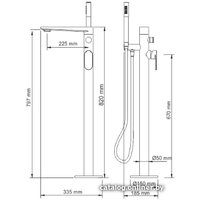 Смеситель Wasserkraft Elbe 7421