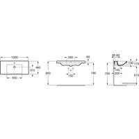 Умывальник Roca The Gap A3270MA000