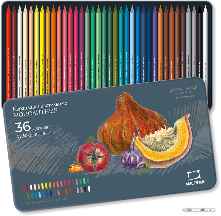 Набор пастельных карандашей Малевичъ GrafArt 810023 (36 цветов)