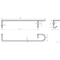 Держатель для полотенца Rubineta Mini 670107