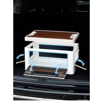 Органайзер для хранения Happy Home складной со столиком HH-014 60 л (белый)