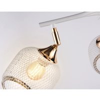 Люстра средней высоты Ambrella light Traditional TR80175/4 WH/FGD (белый/золото)