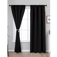 Комплект штор Mio Tesoro Блэкаут 200x260 + Гардина 500x260 (черный/белый)