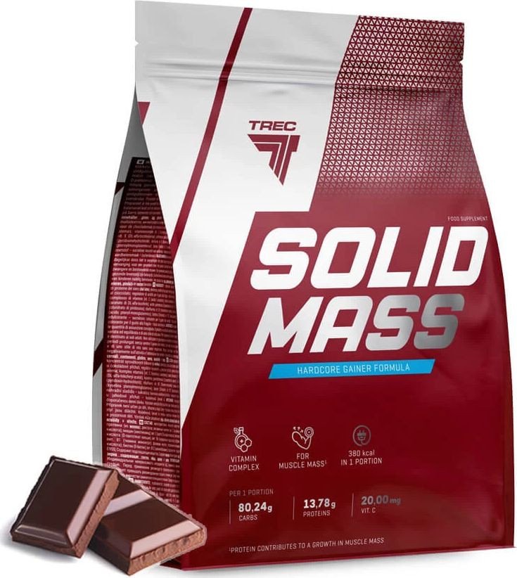 Гейнер Trec Nutrition ГЕЙНЕР TREC NUTRITION SOLID MASS (3000ГР) ШОКОЛАД (Польша)