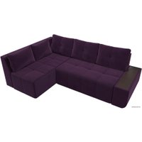 Угловой диван Mebelico Амадэус 109687 (левый, велюр, фиолетовый)