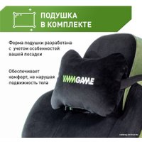 Игровое (геймерское) кресло VMMGame Unit Velour Upgrade XD-A-VRBKGN-B23 (черный/зеленый)