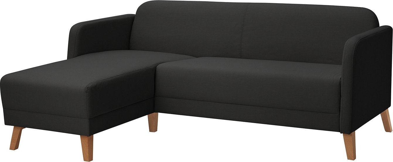 

Угловой диван Ikea Linanas Vissle темно-серый 90512242