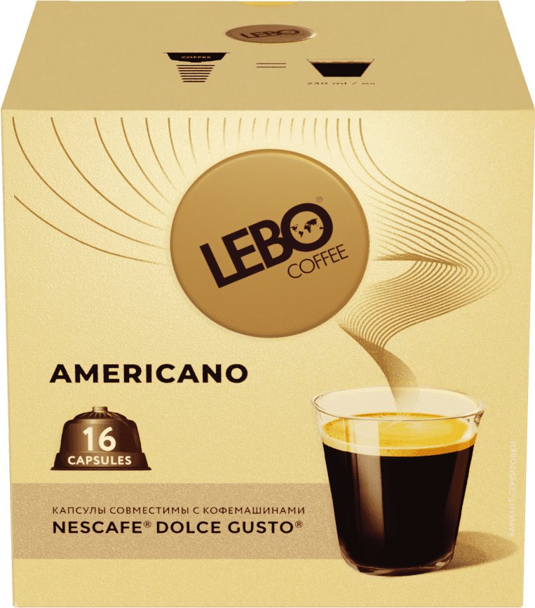 

Кофе в капсулах LEBO Coffee Americano 136 г
