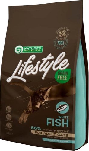 Сухой корм для кошек Nature's Protection Lifestyle с белой рыбой NPLS45959 (1.5 кг)