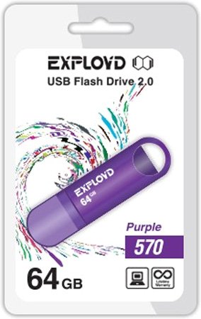

USB Flash Exployd 570 64GB (фиолетовый) [EX-64GB-570-Purple]