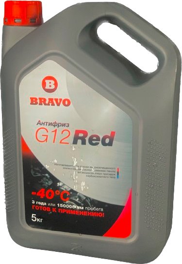 

Антифриз Bravo G12 5кг (красный)