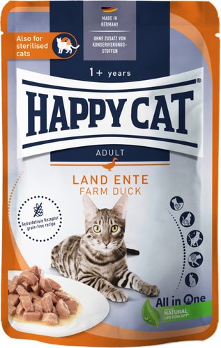 Пресервы Happy Cat Land Ente утка 20х85 г