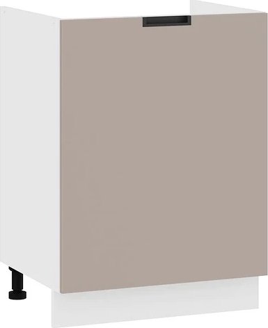 

Шкаф напольный Трия Гренада с одной дверью 1Н6М (белый/холст латте)