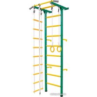 Шведская стенка (лестница) Central Sport Лайт квадратный профиль (желтый/зеленый)