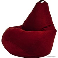 Кресло-мешок Palermo Bormio велюр XL (бордо)