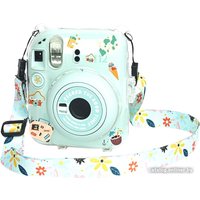 Чехол Sundays для Fujifilm Instax Mini 12 с ремешком (зеленый)