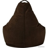 Кресло-мешок Palermo Bormio велюр XL (шоколад)