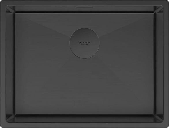 Кухонная мойка Paulmark Next 58 UNI PM215844-MBN (черный/черный матовый)