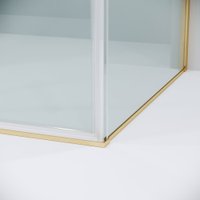 Душевой уголок Grossman Galaxy 100x90x195 120.K33.01.1090.32.00 (золото сатин/прозрачное стекло)