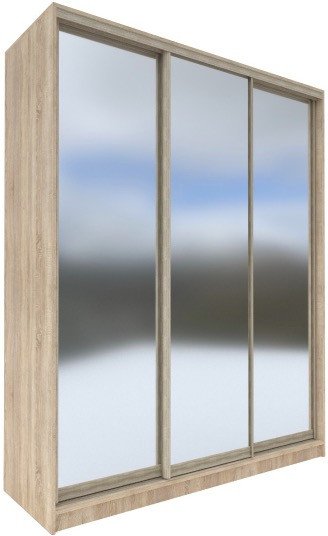 

Шкаф-купе Евва 203 SH.05 АЭП ШК.3 02 (дуб сонома/зеркало/дуб шато)