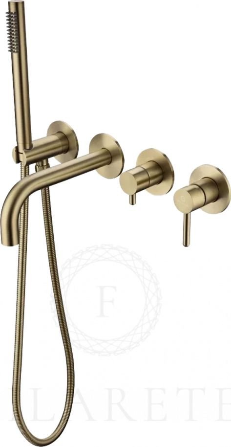Смеситель Filarete Roun FL2122 (Матовое золото)