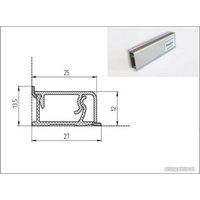 Плинтус Rehau Квадро (черный) в Мозыре