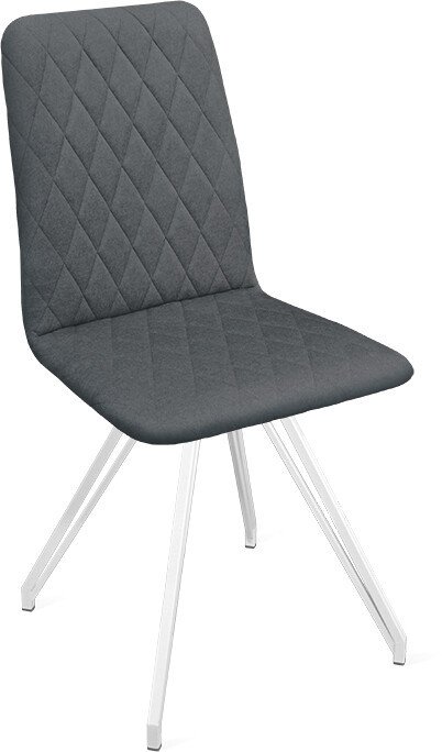 

Стул Трия Стенли К4 (белый матовый/микровелюр Jercy Graphite)