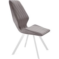 Стул Трия Матэо (белый муар/микровелюр Brendy Latte)