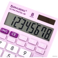 Бухгалтерский калькулятор BRAUBERG Ultra Pastel-08-PR 250516 (сиреневый)