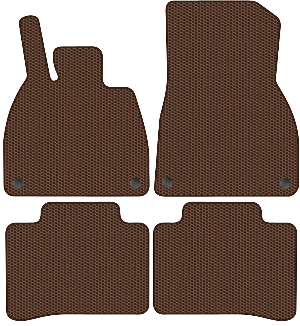 

Комплект ковриков для авто Alicosta Mercedes-Benz EQS I (лифтбек / 297123, 297155) 2022 - Н.В. (коричневый, сота)