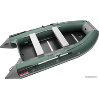 Моторно-гребная лодка Roger Boat Hunter Keel 3500 (малокилевая, зеленый/серый)