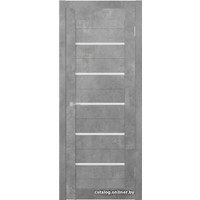 Межкомнатная дверь Юркас Stark ST1 ДО 60x200 (бетон светлый, стекло мателюкс матовое) в Орше