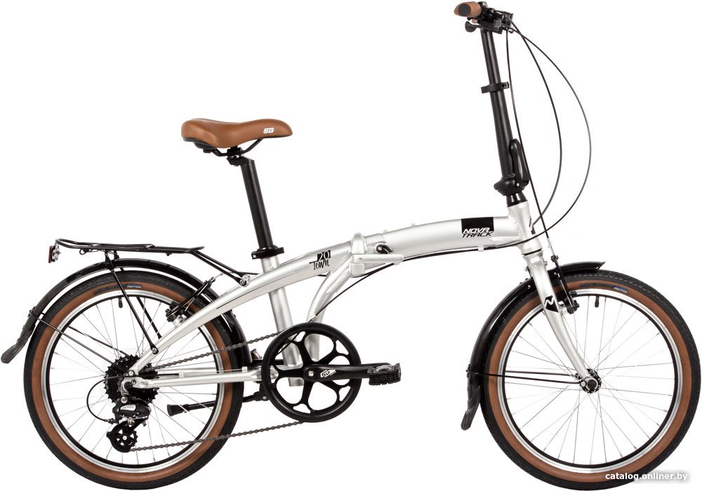 Велосипед Novatrack Town alloy 8 V 2024 (серебристый)