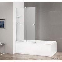 Стеклянная шторка для ванны Cezares Stream-VFS-11-80/150-C-Cr