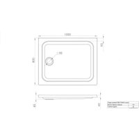 Душевой поддон Triton ПД25 100x80