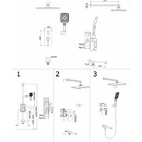 Душевая система  Ganzer GZ12165-F