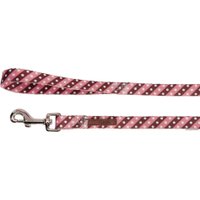 Поводок Camon DC118/G.03 (полосатый розовый/коричневый в горошек)