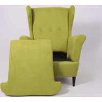 Интерьерное кресло Делком40 Prince (Green зеленый/черные опоры)